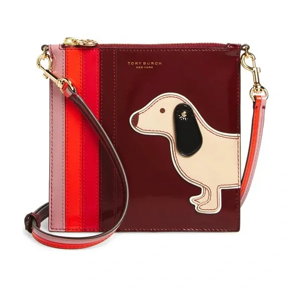 Authentic TORY BURCH Leather Dog card/Crosby - Picture 3 of 12